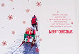 Friend Christmas - Traditional Man Pulling Sledge