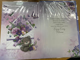 Friend Birthday - Cute Bear Purple