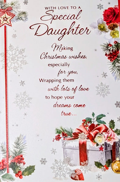Daughter Christmas - Traditional Gift Boxes Words