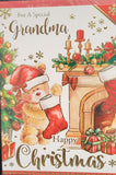 Grandma Christmas - Cute Fireplace