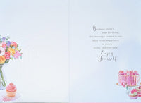 Open Female Birthday - Traditional Cakes & Flowers