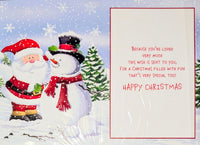 Grandchildren Christmas - Santa & Snowman