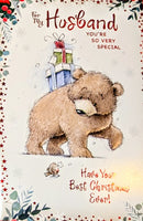 Husband Christmas - Cute Bear With Gifts