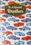 Brother Birthday - Traditional Blue & Red Cars