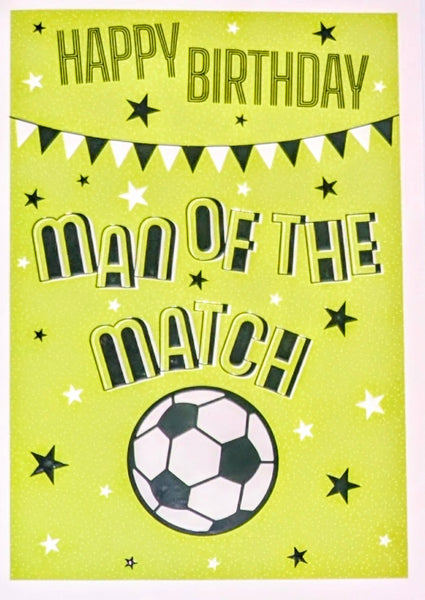 Open Male Birthday - Football Green