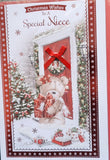 Niece Christmas - Large Cute door