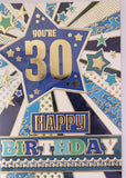 30 Birthday Male -  Blue Star