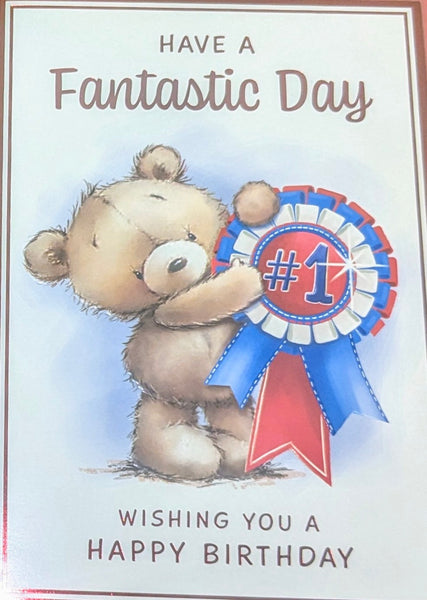 Open Male Birthday - Cute Rosette