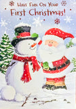 Babys 1st Christmas - Santa & Snowman