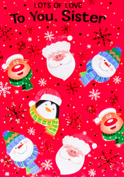 Sister Christmas - Santa & Friends Faces