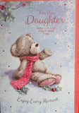 Daughter Christmas - Cute Bear With Scarf