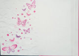 Blank - Pink & Silver Butterflies