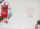 To All Of You Christmas - Traditional Red Door & Wreath
