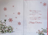 Daughter & Partner Christmas - Large Traditional Snowy Scene