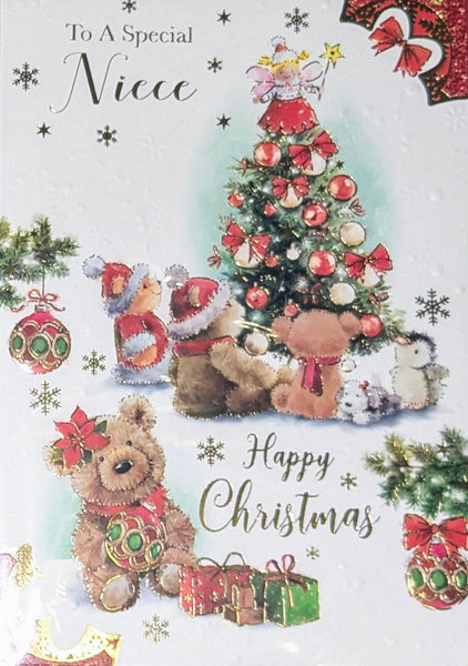 Niece Christmas - Cute Bears & Tree