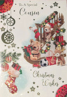 Cousin Christmas - Cute Bears & Stairs