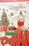 Daughter Christmas - Traditional dress and tree