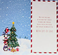 Grandchildren Christmas - Slim Penguins & Tree