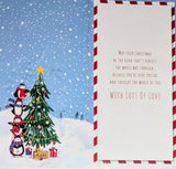 Grandchildren Christmas - Slim Penguins & Tree