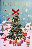 To All The Family Christmas - Cute Elves & Tree