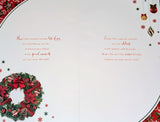 Mum & Dad Christmas - Large 8 Page Traditional Wreath