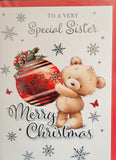 Sister Christmas - Cute Bear With Bauble