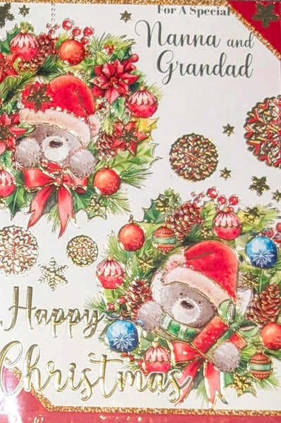 Nanna & Grandad Christmas - Cute 2 Wreaths