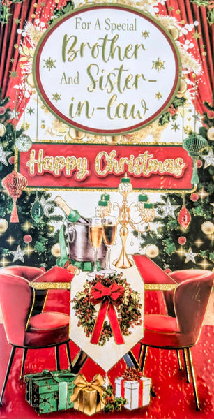 Brother & Sister In Law Christmas - Slim Champagne