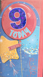 9 Boy Birthday - Slim Star & Balloons