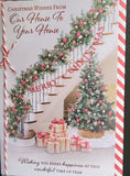 From Our House To Yours Christmas - Traditional Tree & Stairs