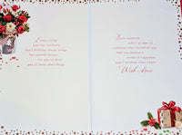 Granddaughter Christmas - Traditional Flower Words