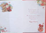 Daughter Christmas - Cute Bear and flowers