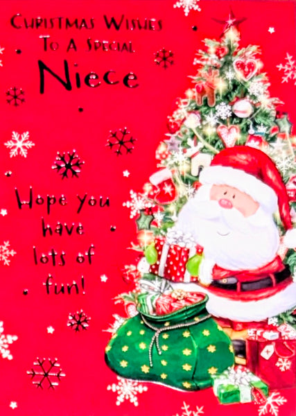 Niece Christmas - Santa & Tree