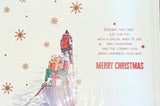 Open Christmas - Traditional Man Pulling Sledge