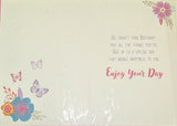 Open Female Birthday - Traditional Butterflies Lovely