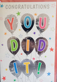Well Done - You did it