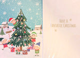 To All The Family Christmas - Cute Elves & Tree