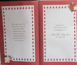 Wife Christmas - Large 8 Page Red With love
