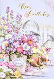 Open Female Birthday - Handmade Flowers & Watering Can