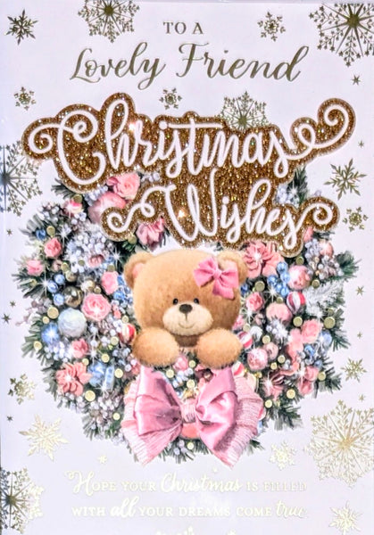 Friend Christmas - Large Cute Wreath