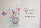 Gran Birthday - Cute Bear and Butterfly