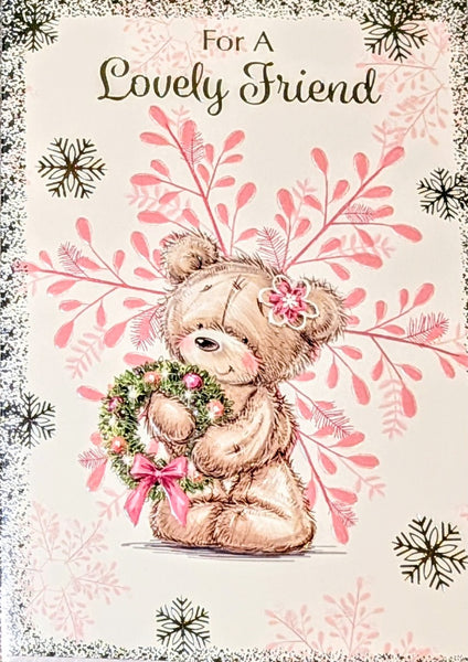Friend Christmas - Cute Pink Snowflake