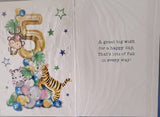 5 Boy Birthday - Tiger