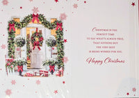 First Christmas in New Home At Christmas - Traditional White Door