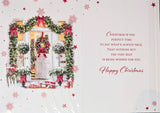 First Christmas in New Home At Christmas - Traditional White Door