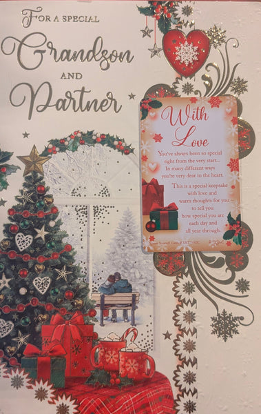 Grandson & Partner Christmas - Traditional Keepsake
