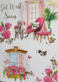 Get Well Soon - Pink chairs