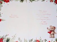 Great Granddaughter Christmas - Cute Robin Words
