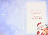 Grandson’s 1st Christmas - Santa & Rudolph