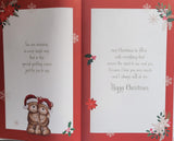 Wife Christmas - Large 8 Page Red Cute Bears